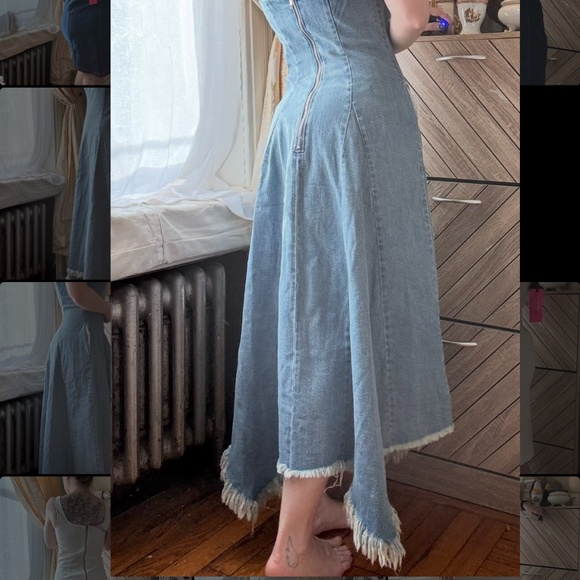 Strapless Denim Dress - Picture 5 of 6